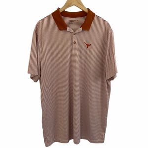 Nike Golf Univ of Texas Orange White Stripe Shirt
